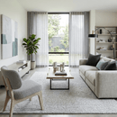 Silver Wool Blend Hand Woven Felted Chunky Area Rug - Multiple Sizes Available