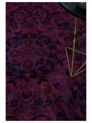 Pink Overdyed Traditional Floral Design Hand Tufted Wool Area Rug by The Rug Decor