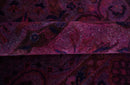 Overdyed Pink Traditional Floral Design Hand Tufted  Wool Area Rug