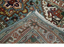 3x5 and 4x6 Mustard, Aqua and Ivory and Brown Traditional Hand knotted wool Area Rug by The Rug Decor