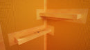 The Original™ Deluxe 48" x 48" Shower Conversion Kit with Orange Waterproof Board
