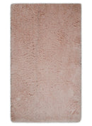Solid Plush and Soft 3x5, 4x6 and 5x7 Hand Woven Shag Peach Area Rug | SHAG11