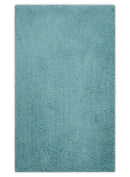 Solid Plush and Soft 3x5, 4x6 and 5x7 Hand Woven Shag Teal Area Rug