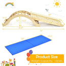 3-in-1 Wooden Arch Climber Set with Ramp and Rocker Mat by LJGDeals