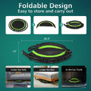 40 Inch Foldable Fitness Rebounder with Resistance Bands Adjustable Home by LJGDeals