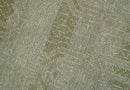 Custom Made Transitional Design Beige Hand Knotted Wool Area Rug