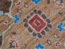 Custom Made Traditional Turkish Red And Brown Hand Knotted Wool Rug