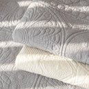 Cotton Quilted Sofa Cover, Non-Slip Couch Protector Fits Backrest, Seat & Armrest