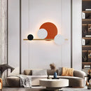 Circular 4 Ring Linear Wall Lamp