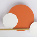 Circular 4 Ring Linear Wall Lamp