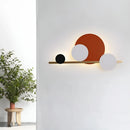 Circular 4 Ring Linear Wall Lamp