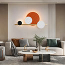 Circular 4 Ring Linear Wall Lamp