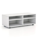 4-Cube TV Stand for TV up to 45 Inch with 5 Positions Adjustable Shelves-White by LJGDeals