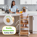 Adjustable Toddler Kitchen Tower with Safety Bars by Ocodile.com