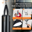 4-In-1 Hanging Punching Bag Set with Punching Gloves and Ceiling Hook by LJGDeals