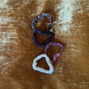 4 Pack Satin Hair Tie Pack in Black / Brown / Cheetah / Nude | Stretchy Scrunchies Hair Accessory