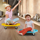 4/6-Pack Kids Sitting Scooter Board with Handles and Rolling Casters-4 Pack by LJGDeals