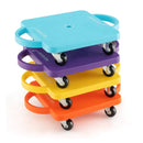 4/6-Pack Kids Sitting Scooter Board with Handles and Rolling Casters-4 Pack by LJGDeals