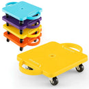 4/6-Pack Kids Sitting Scooter Board with Handles and Rolling Casters-4 Pack by LJGDeals