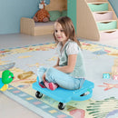 4/6-Pack Kids Sitting Scooter Board with Handles and Rolling Casters-4 Pack by LJGDeals