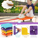 4/6-Pack Kids Sitting Scooter Board with Handles and Rolling Casters-4 Pack by LJGDeals