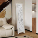 66 Inch Boho 4-Panel Room Divider Privacy Screen with Carved Pattern by LJGDeals