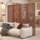 4-Panel Solid Wood Room Divider Folding Partition Stand by LJGDeals