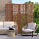 4-Panel Solid Wood Room Divider Folding Partition Stand by LJGDeals