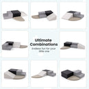 4-Piece Climb and Crawl Foam Block Play Set for Infant Baby-Black