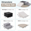 4-Piece Climb and Crawl Foam Block Play Set for Infant Baby by LJGDeals