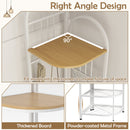 4-Tier Coat Rack Corner Hall Tree with Shoe Storage Bench by DirectDeals