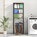 4-Tier Freestanding Over the Toilet Storage Rack-Rustic Brown by LJGDeals