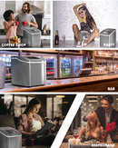 Portable Countertop Ice Maker Machine with Scoop-Silver by LJGDeals
