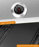 3 & 4-Burner Propane Gas Grills with Side Burners, for Outdoor Cooking, BBQ, Patio, Camping