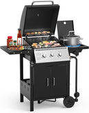 3 & 4-Burner Propane Gas Grills with Side Burners, for Outdoor Cooking, BBQ, Patio, Camping
