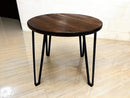Whiskey & Wine Barrel Steel-Leg Table Set — 4 Chairs, Modern Build