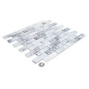 White 12x12 Matte Brick Glass Mosaic Tile (10 pack, 9.5 sq ft/case)
