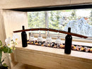 Whiskey & Wine Barrel Stave Stemware Rack — Holds 4 Glasses