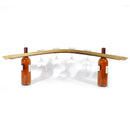 Whiskey & Wine Barrel Stave Stemware Rack — Holds 4 Glasses