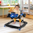 4-in-1 Baby Push Walker Activity Center Height Adjustable with Music Box