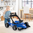 4-in-1 Baby Push Walker Activity Center Height Adjustable with Music Box