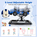 4-in-1 Baby Push Walker Activity Center Height Adjustable with Music Box