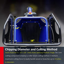 Heavy-Duty 4-Inch 208CC Gas Drum Wood Chipper Shredder With Tow Hitch (SAK47504)