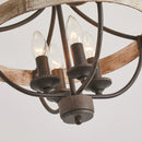 4-Light Industrial Ceiling Light by Parrot Uncle