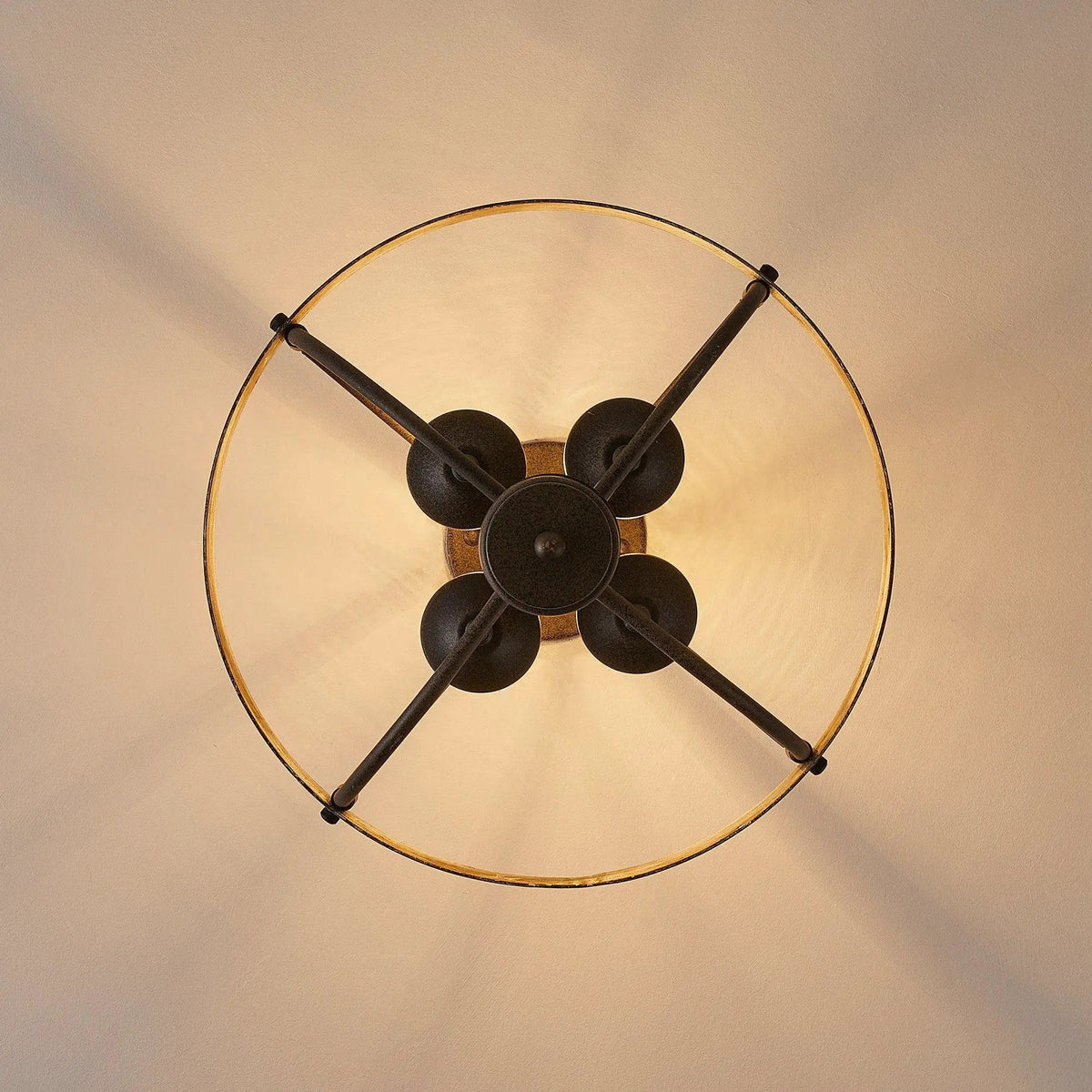 4-Light Industrial Ceiling Light, photo 8 of 10