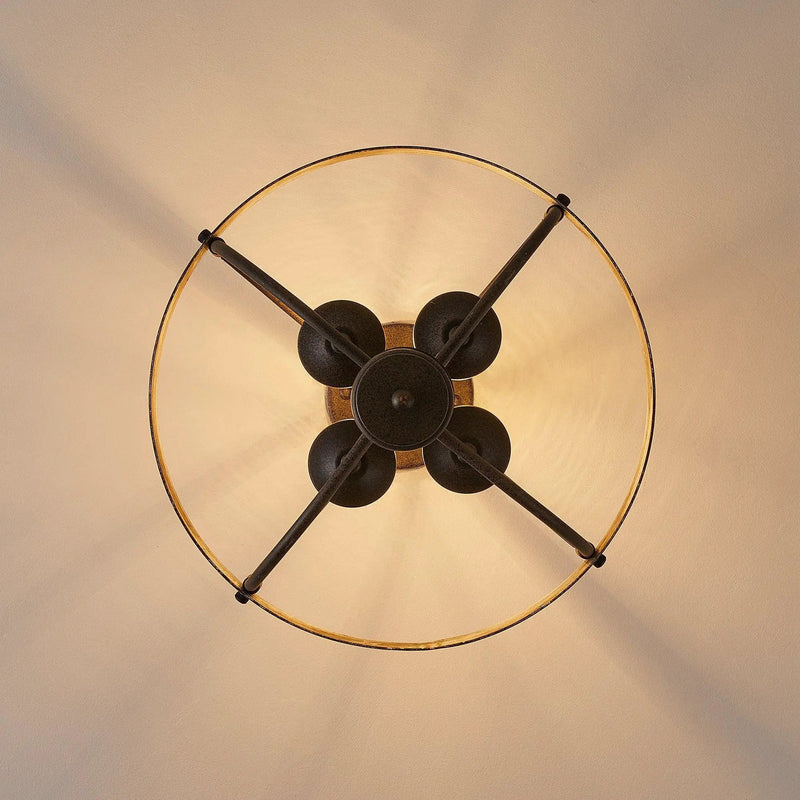 4-Light Industrial Ceiling Light, photo 8 of 10