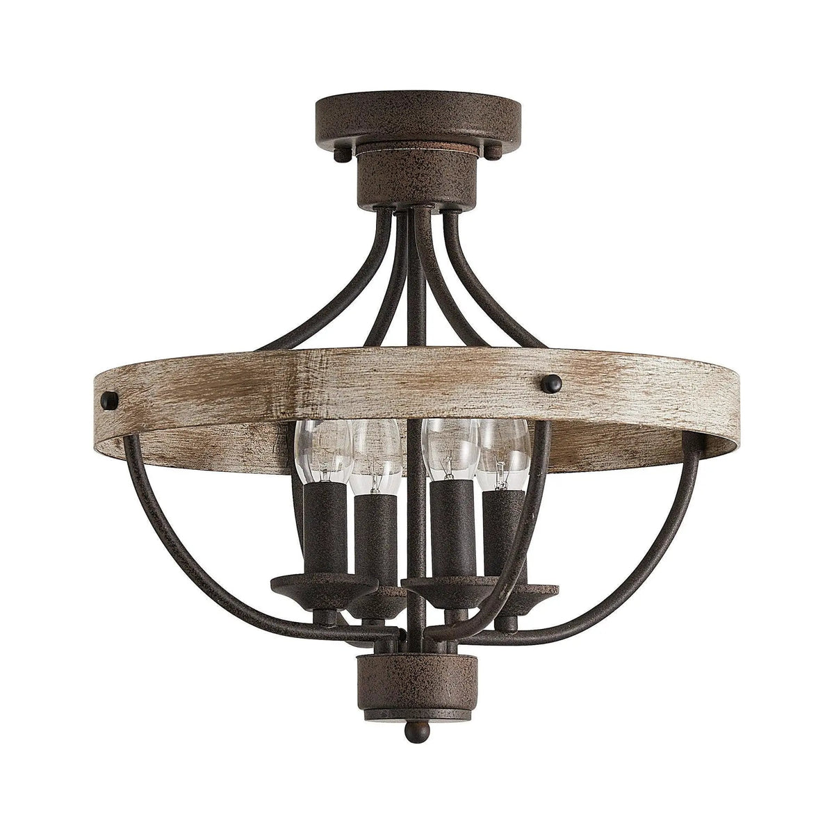 4-Light Industrial Ceiling Light, photo 9 of 10