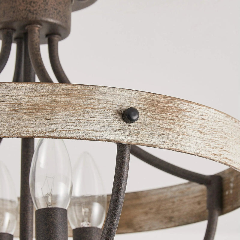 4-Light Industrial Ceiling Light, photo 7 of 10