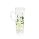 Painted Daisy Pitcher by Jersey Art Glass
