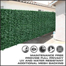 Ivy Privacy Fence Shade Cloth Backing 120×40in 33 SQ FT